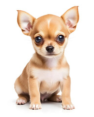 Obraz premium Small Chihuahua puppy isolated on white background