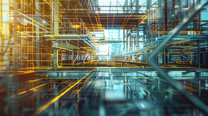 Fototapeta premium High-tech innovations in the construction industry