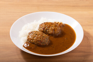 鶏つくねハンバーグ　カレー