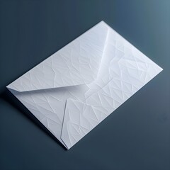 Crumpled white paper envelope on a flat surface.