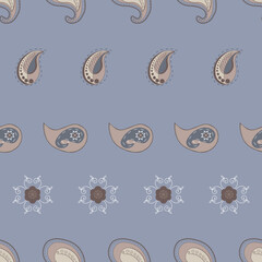  Paisley Classics  seamless pattern, Background, Perfect for fabric and wallpaper.