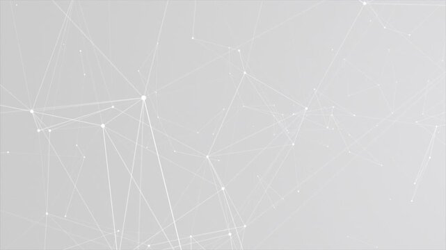 Minimalistic white plexus background, abstract network lines and dots, digital connections, futuristic light grid, digital white backgrounds