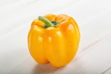 Orange ripe Bulgarian bell pepper