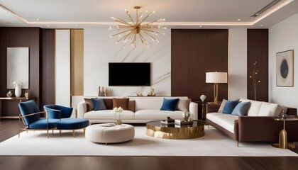Photo interior modern design room 3d illustration