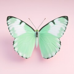 Obraz premium butterfly on pink background