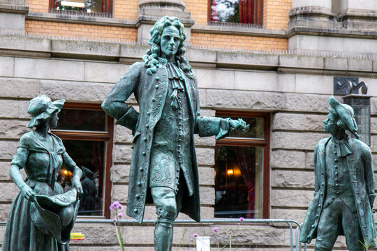 Ludvig Holberg monument Oslo City in Norway