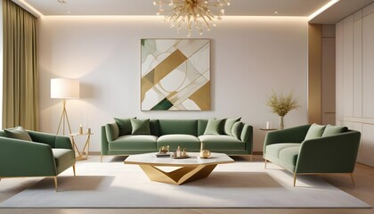 Photo interior modern design room 3d illustration