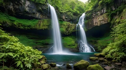 waterfall in the forest