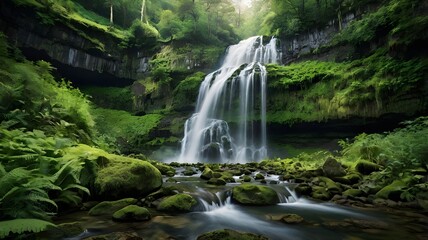 Fototapeta premium waterfall in the jungle