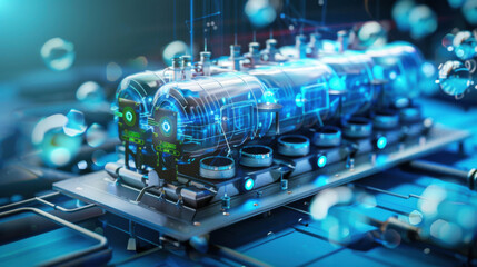 Hydrogen fuel cells generating clean power