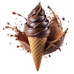 chocolate ice cream splash