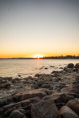 suomelinna UNESCO island next to Helsinki on a summer day with sunset