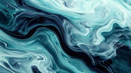 trendy flow abstract wallpaper background in deep light blue colors