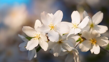 delicate white flowers in bloom