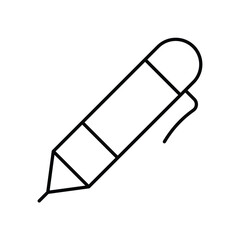 editorial line icon with white background vector stock illustration