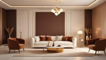 Photo interior modern design room 3d illustration