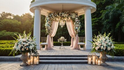 Elegant Wedding Ceremony Setup