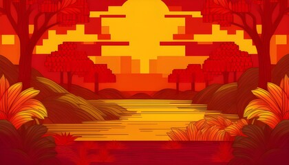 retro digital background