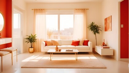 Photo interior modern design room 3d illustration