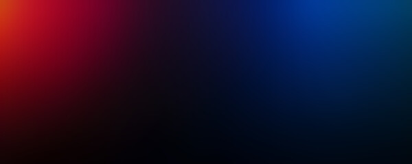 Fototapeta premium Dark blue, red and black gradient background with blur effect.