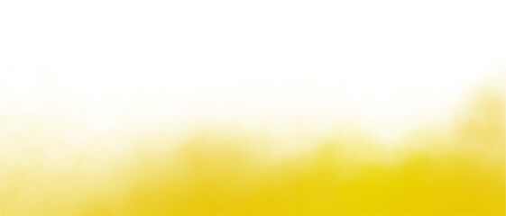Isolated yellow fog on transparent background: ethereal mist effect, soft haze, and atmospheric overlay for creative designs © sani