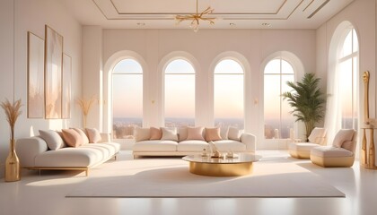 Photo interior modern design room 3d illustration