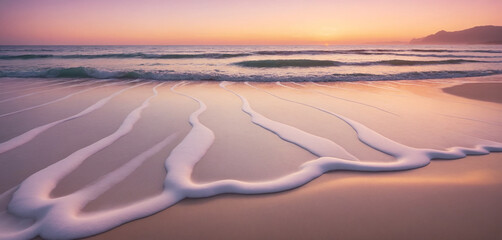 Tranquil beach at dawn