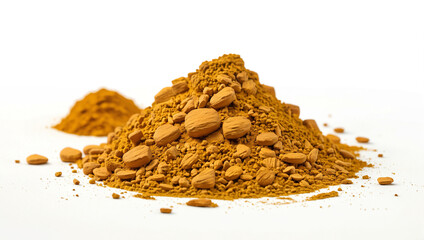 A pile of brown powder