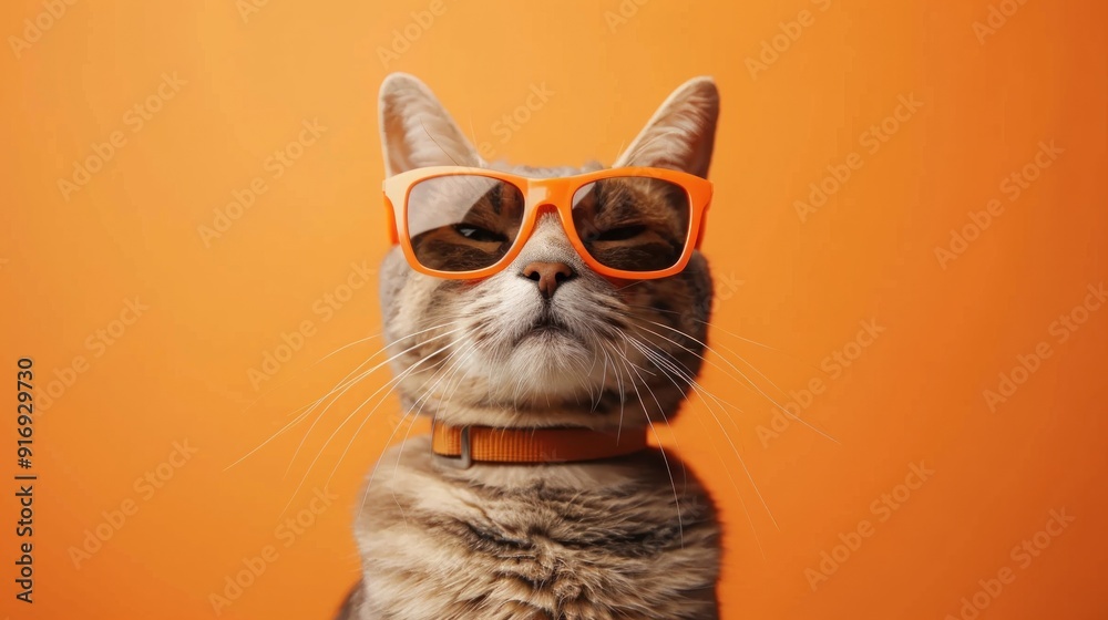 Wall mural Cool Cat in Sunglasses