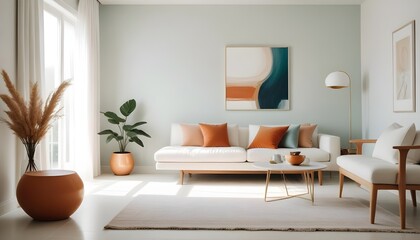 Photo interior modern design room 3d illustration