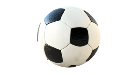 Soccer ball isolated on a white background with full depth of field, high detail