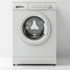 white washing machine isolated on a white background