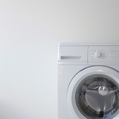 white washing machine isolated on a white background