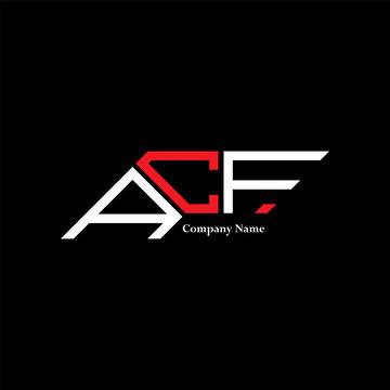 ACF logo design, ACF simple and modern logo. ACF luxurious alphabet design