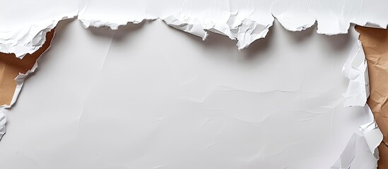 Ripped paper with copy space image on a white background.