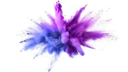 Obraz premium Purple and Blue Powder Explosion
