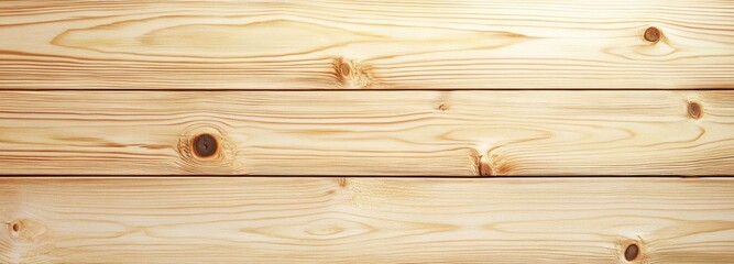 Fototapeta premium A beautiful light wood background featuring natural pine texture with visible grain and knots, perfect for product presentation design..
