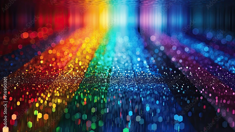 Fototapete rainbow computer small text, in style of lots of tiny text