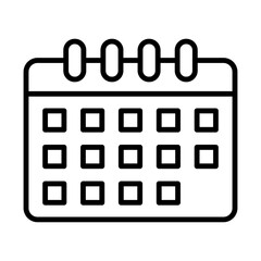 Calendar line icon