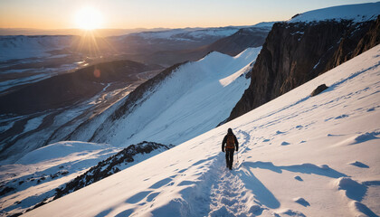 Airy Plateau Forgotten in Snowy Winter: The Pathfinder's Sojourn Engulfed in Landslide