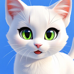 눈이파란 고양이