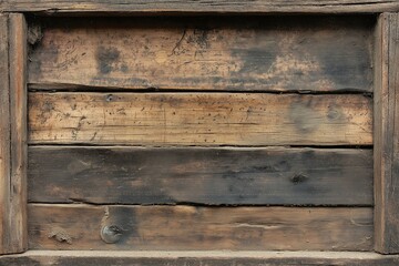 Fototapeta premium A wooden box with a black border. Grunge texture, overlay texture.