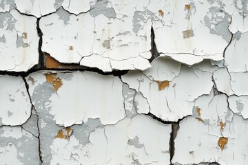 Obraz premium A wall with peeling paint and cracks. Grunge texture, overlay texture.