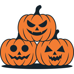Halloween Pumpkins Illustration