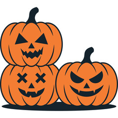 Halloween Pumpkins Illustration