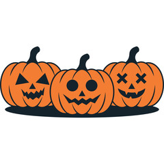 Halloween Pumpkins Illustration