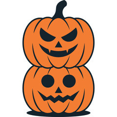 Halloween Pumpkins Illustration