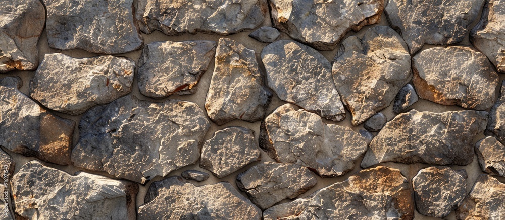 Poster natural sand and stone background with a seamless texture ideal for backgrounds and design projects 