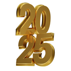 Obraz premium Happy New Year 2025 3D banner design - PSD - PNG - Image