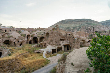 Fototapeta premium Hot air ballooning is a popular attraction in Cappadocia, Turkiye.